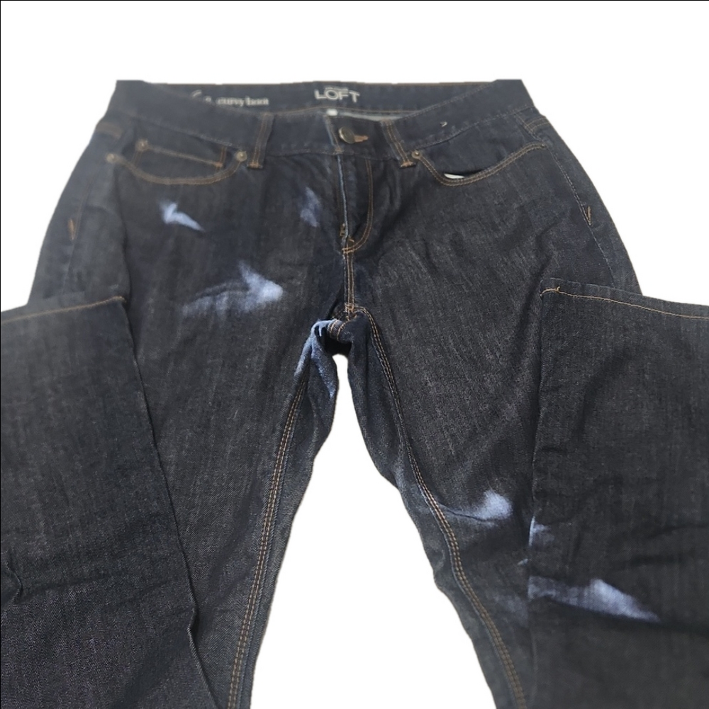 LOFT dark wash jeans, size 28/6P